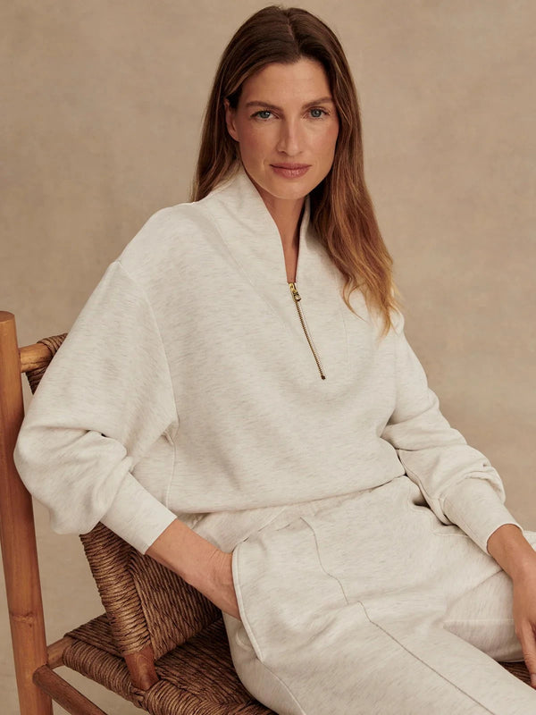 Sweater Varley Davidson Sweater Ivory Marl Apoella