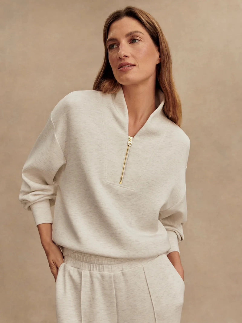 Sweater Varley Davidson Sweater Ivory Marl Apoella