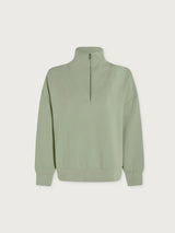 Sweater Varley Hawley Half Zip Sweater Snow Sage Apoella