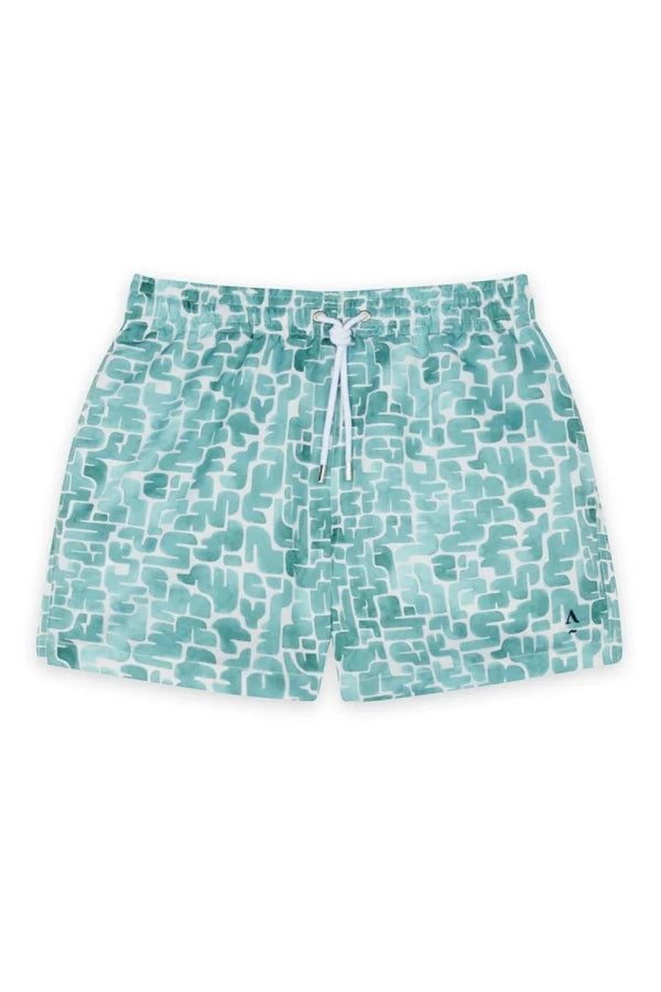 Swimshorts Apnée Derive Boxers Turquoise Apoella