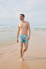 Swimshorts Apnée Derive Boxers Turquoise Apoella