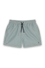 Swimshorts Apnée Mosaiques Boxers Green Apoella