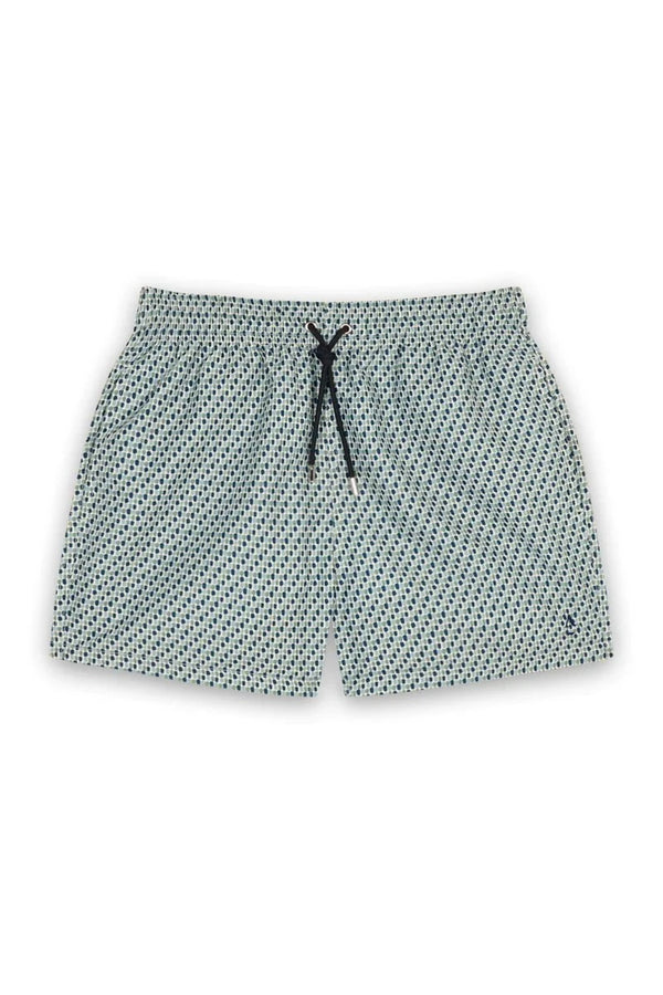Swimshorts Apnée Mosaiques Boxers Green Apoella