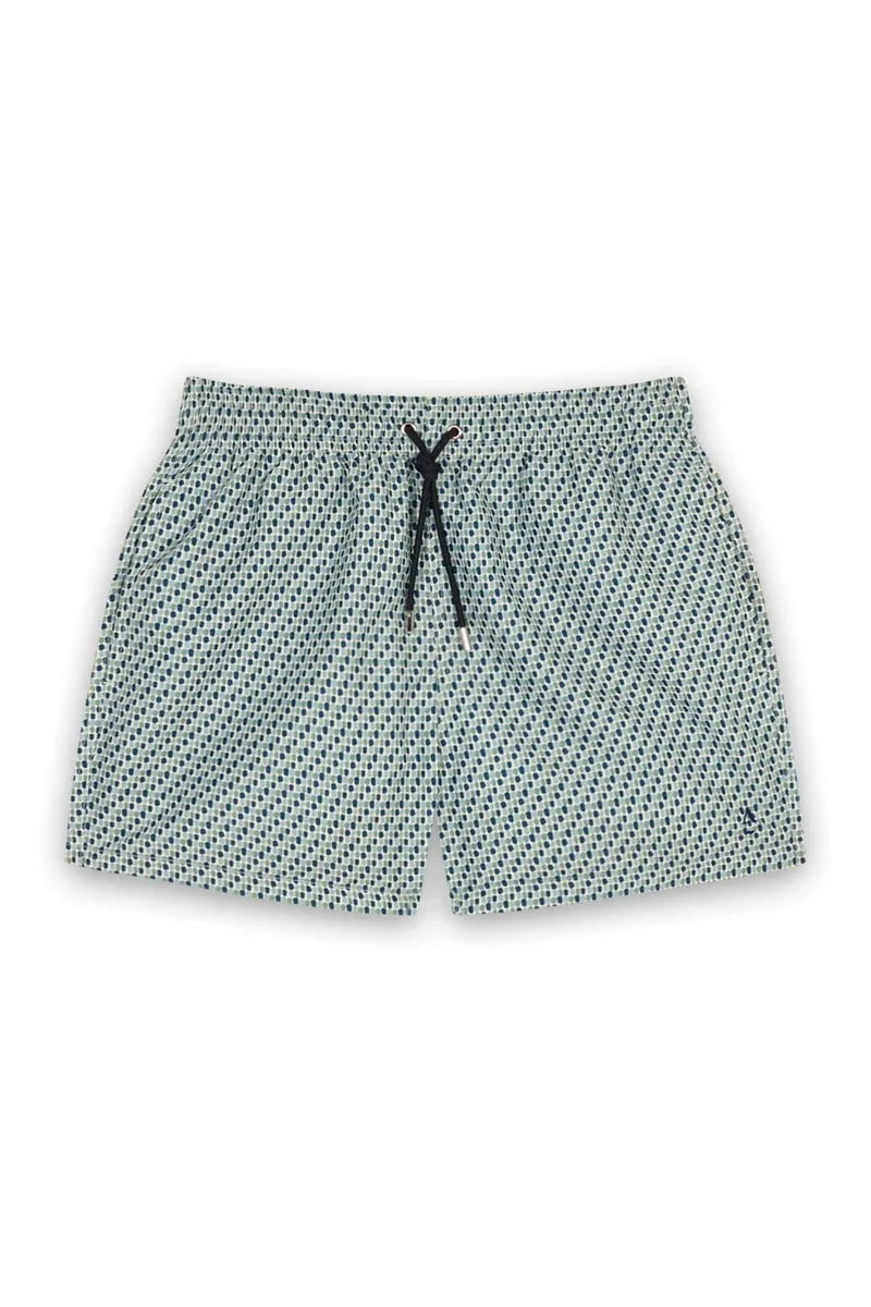 Swimshorts Apnée Mosaiques Boxers Green Apoella