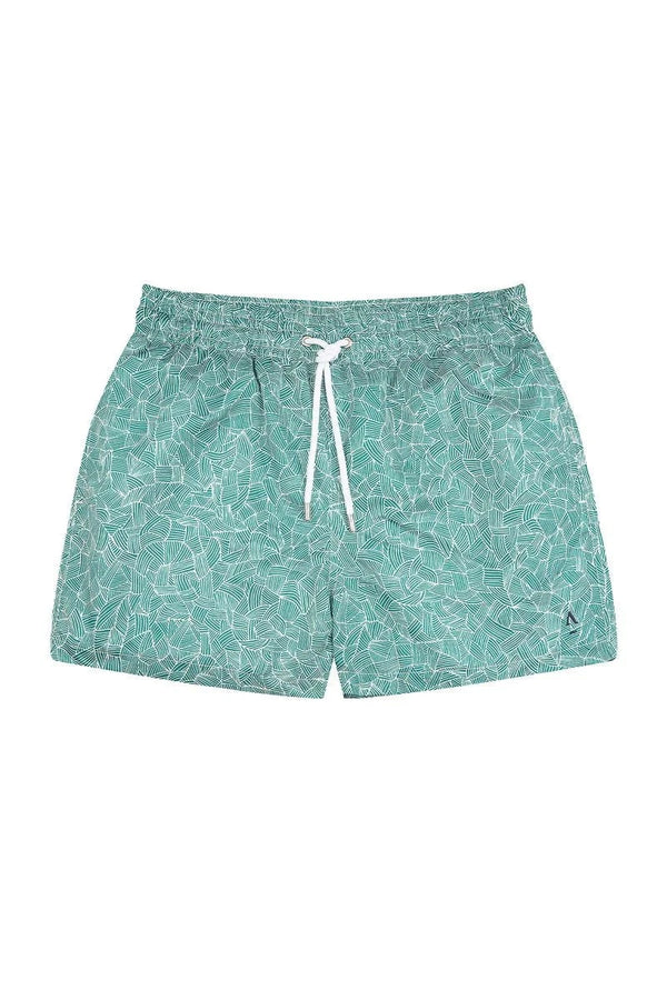 Swimshorts Apnée Reflets Boxers Green Apoella