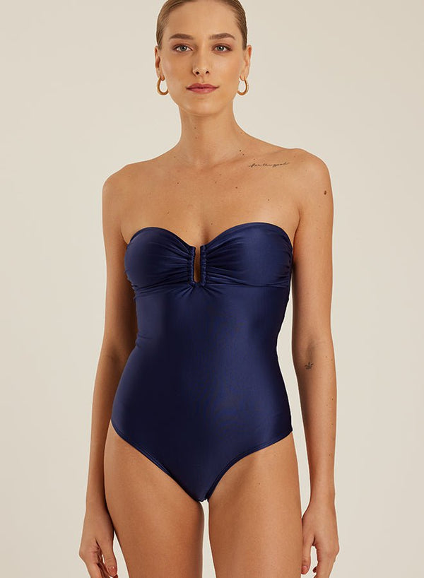- Recycled Bandeau One Piece Tide Apoella