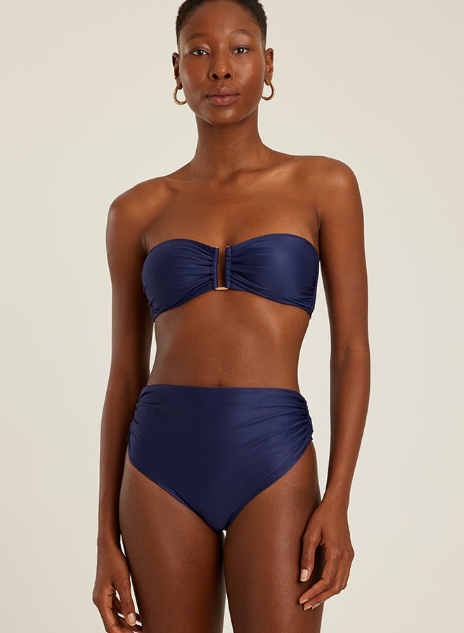 Swimwear Lenny Niemeyer Recycled Bandeau Ruched Lc Bikini Tide Apoella