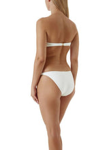 Swimwear Melissa Odabash Alba V Detail Bandeau Bikini White Chain Apoella