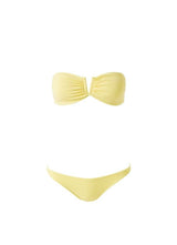 Swimwear Melissa Odabash Alba V Detail Bandeau Bikini Yellow Chain 42 / Yellow Apoella
