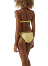 Swimwear Melissa Odabash Alba V Detail Bandeau Bikini Yellow Chain Apoella