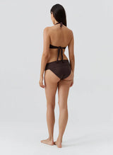 Swimwear Melissa Odabash Brussels Halter Hoop Bikini Top Brown Apoella