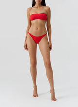 Swimwear Melissa Odabash Memphis Bandeau Bikini Top Red Apoella