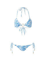 Swimwear Melissa Odabash Miami Triangle Ring Details Tie Side Bikini Ceramic 42 / Ceramic Apoella