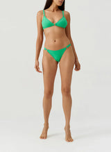 Swimwear Melissa Odabash Montenegro Bikini Bottom Green Ribbed Apoella