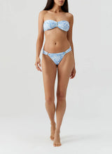 Swimwear Melissa Odabash Positano Bandeau Bikini Top Pineapples Apoella