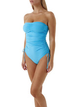 Swimwear Melissa Odabash Sydney Bandeau Rached One-Piece Aqua Apoella