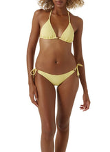 Swimwear Melissa Odabash Venice Ring Details Tie Side Triangle Bikini Yellow Chain Apoella