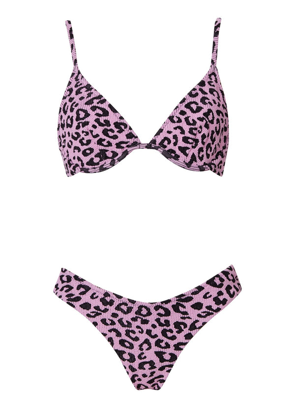 Swimwear Stefania Frangista Calisa Cap Bikini Sponge Leopard Pink / S Apoella