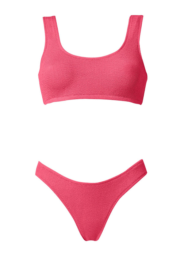 Swimwear Stefania Frangista Celin Athletic High Waisted Bikini Sponge S / Fuschia Apoella