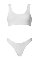 Swimwear Stefania Frangista Celin Athletic High Waisted Bikini Sponge S / White Apoella