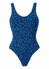 Swimwear Stefania Frangista Claudia Open Back Sponge One-Piece S / Leopard Blue Apoella