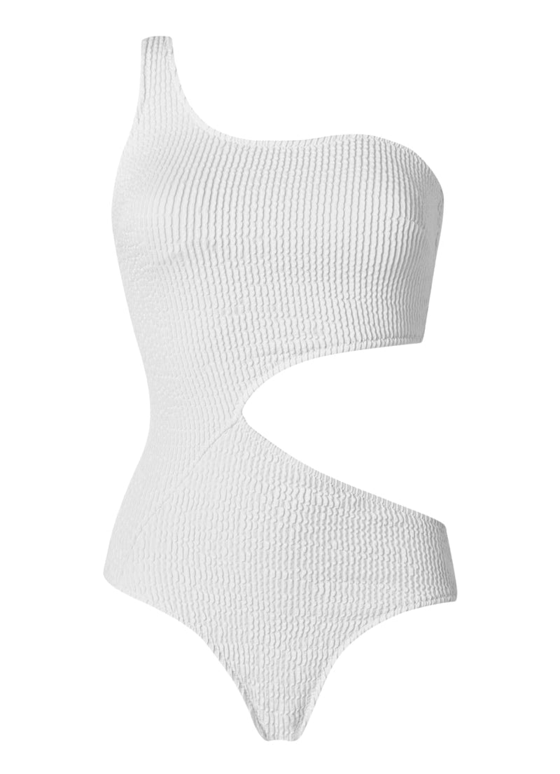 Swimwear Stefania Frangista Laetita Cut Out One-Piece Curly S / White Apoella