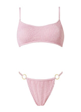 Swimwear Stefania Frangista Siena Athletic Bikini Curly Pink S / Pink Apoella