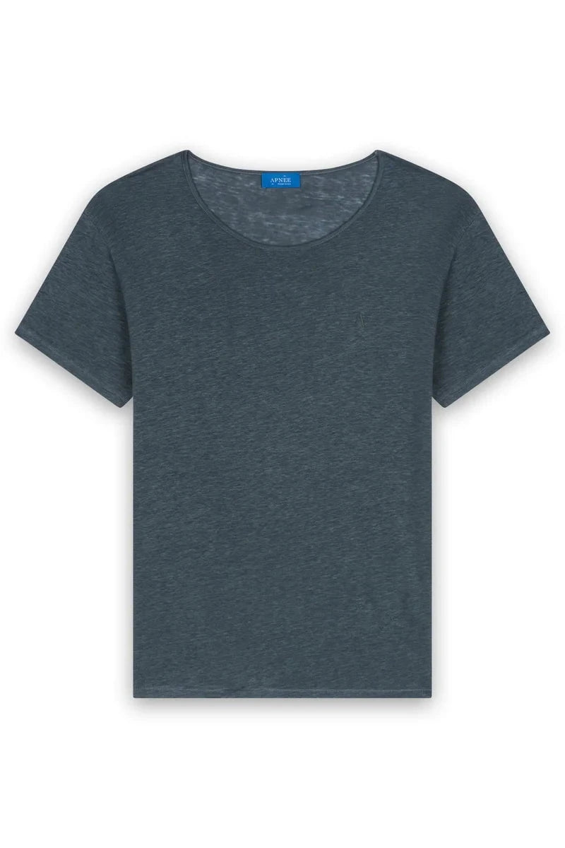 T-shirts Apnée Linen T - Shirt Balsam Green Apoella