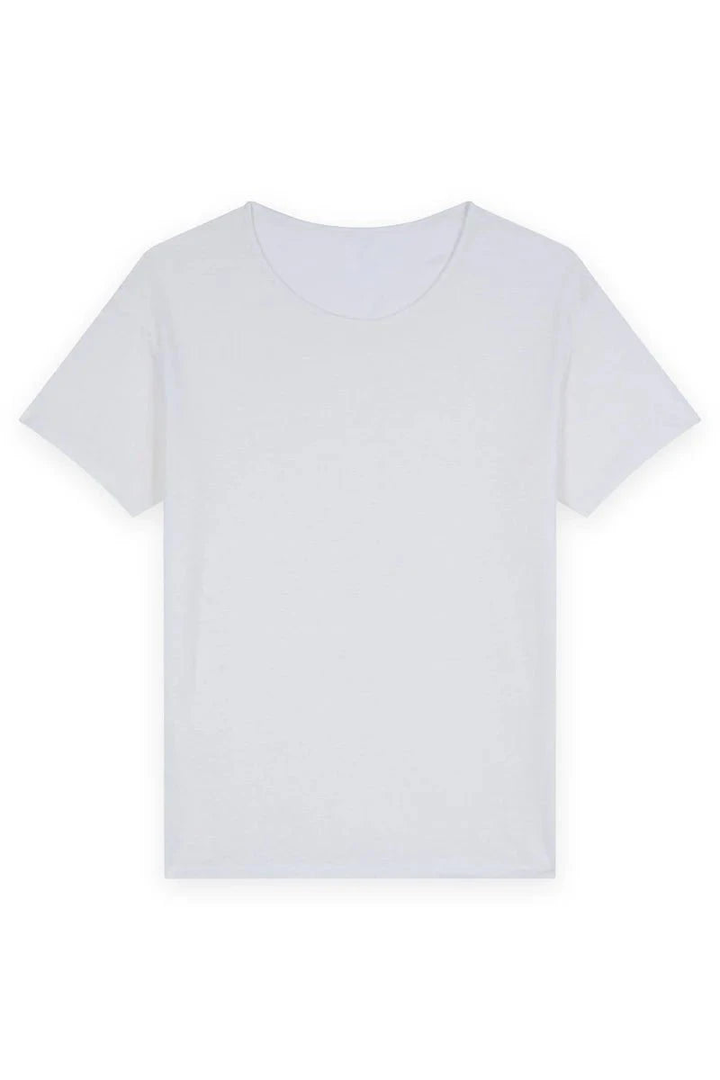 T-shirts Apnée Linen T - Shirt Ecru Apoella