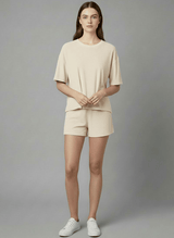 T-shirts Asoma Carina Terry T-shirt Ivory Apoella