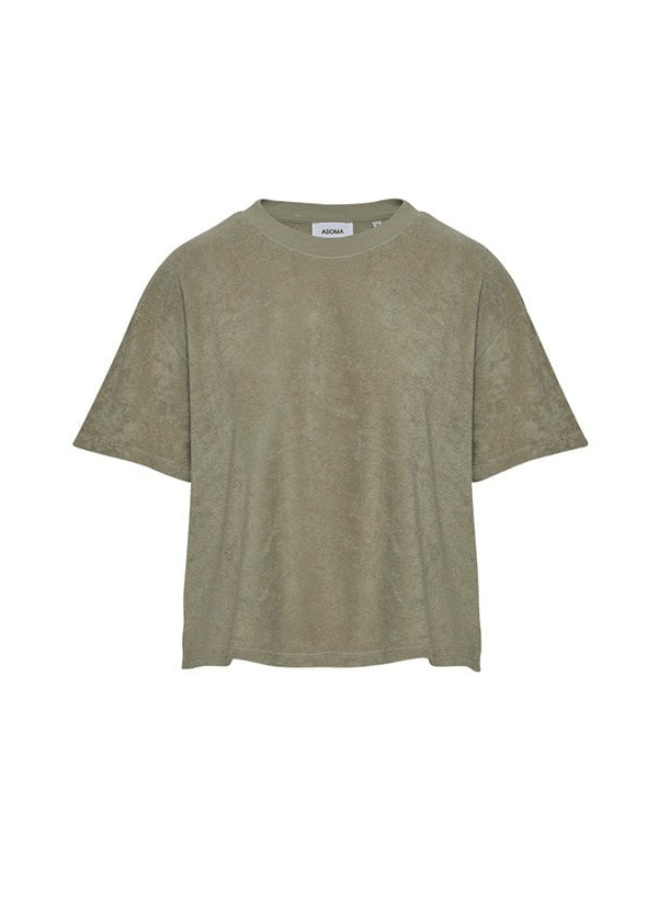 T-shirts Asoma Carina Terry T-shirt Light Green Apoella