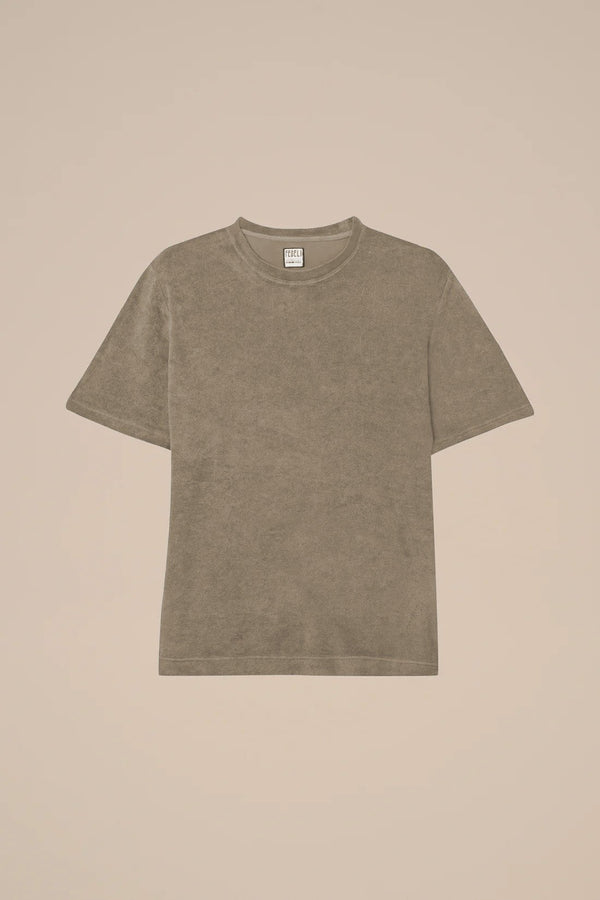 T-shirts Fedeli Terry Crew Neck T-shirt Beige Apoella