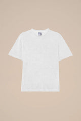 T-shirts Fedeli Terry Crew Neck T-shirt White Apoella