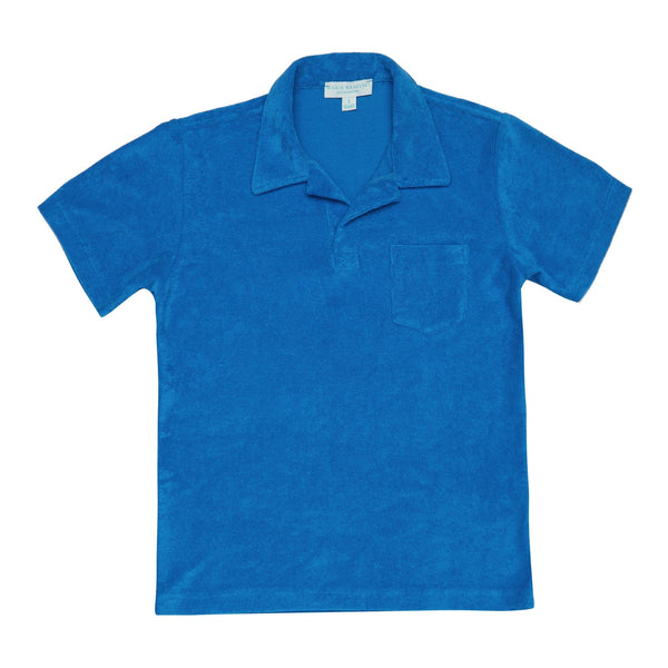 T-shirts Marie Raxevsky Boys Polo T-shirt Blue Apoella