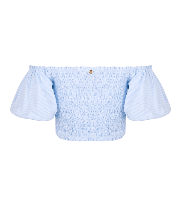 Tops Apoella Annie Puff Sleeve Smocked Top Apoella