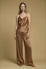 Tops APOELLA Ersi Cowl Neck Top Bronze Apoella