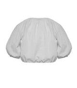 Tops Apoella Iliana Puff Sleeve Cropped Shirt White Apoella