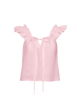 Tops Apoella Koko Ruffle Linen Top Pink Apoella