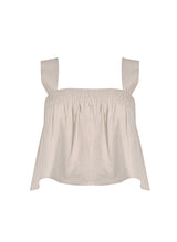 Tops Apoella Selini Smocked Top Beige Apoella
