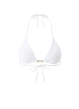Tops Melissa Odabash Monza Triangle Chain Bikini Top White Apoella