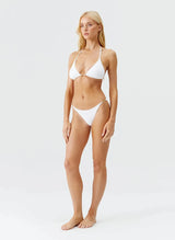 Tops Melissa Odabash Monza Triangle Chain Bikini Top White Apoella