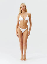 Tops Melissa Odabash Monza Triangle Chain Bikini Top White Apoella