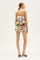 Tops RIANNA + NINA Tropica Fruta Puff Top Amelie Zugla Apoella