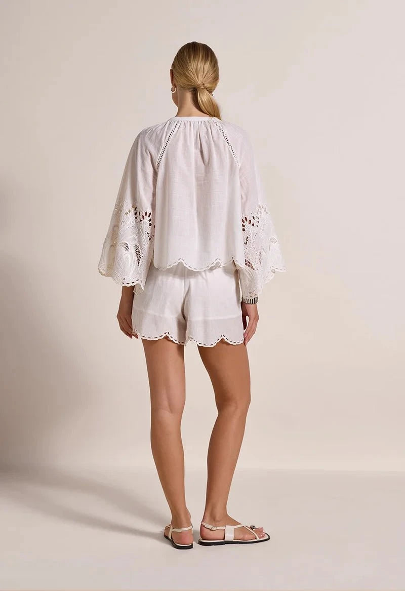 Tops Scarlett Poppies Ashu Top Antique White Apoella