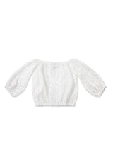 Tops Temptation Positano Charlotte Embroidered Off Shoulder Top White Apoella