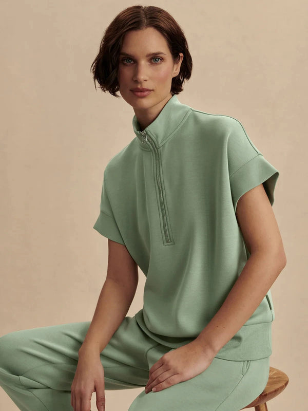 Tops Varley Ritchie Short Sleeve Sweater Loden Frost Apoella