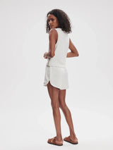 Tops Varley Shea Crop Tank Ivory Marl Apoella