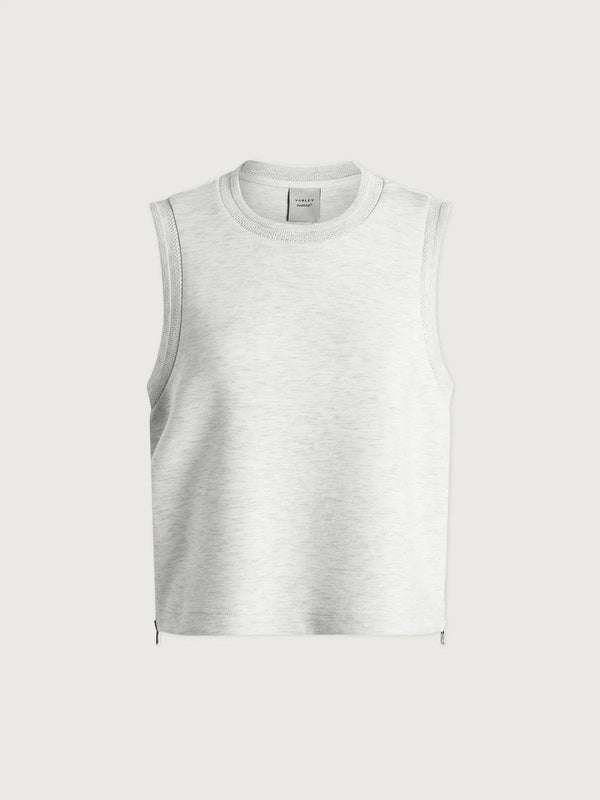 Tops Varley Shea Crop Tank Ivory Marl Apoella