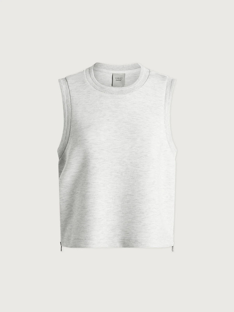 Tops Varley Shea Crop Tank Ivory Marl Apoella