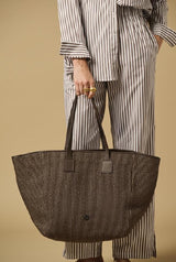 Totes APOELLA Crete Straw Tote Brown O/S Apoella